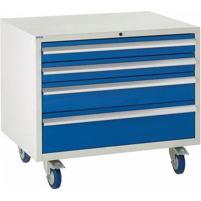 4 Drawer Under Bench Cabinet - H780 x W900 x D650mm - 2x100mm, 1x150mm, 1x200mm