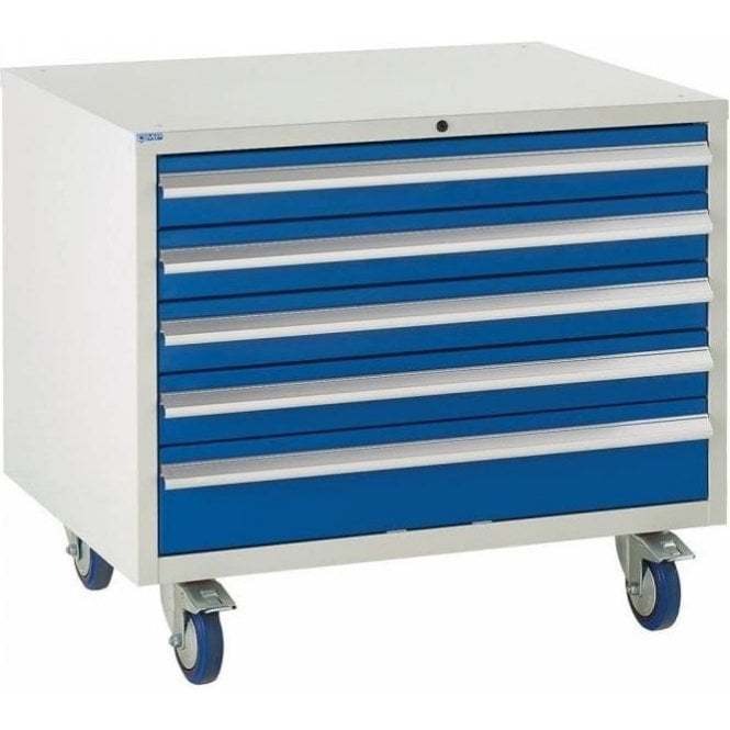 5 Drawer Under Bench Cabinet - H780 x W900 x D650mm - 4x100mm, 1x150mm