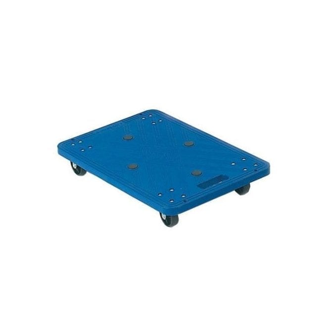 Plastic Platform Dolly L600xW400xH110mm 100kg UDL BLUE