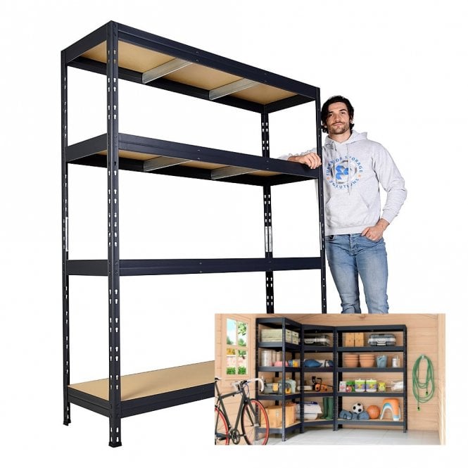 Rivet 45 Shelving H1800 x W1500 x D450mm 4 Shelf Level 400kg UDL