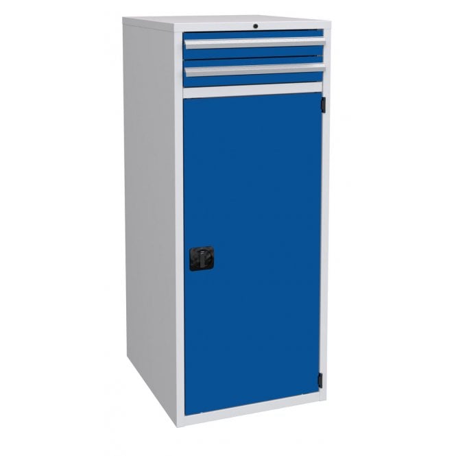 Euroslide 2 Drawer & Cupboard - 2x100mm, 1x1250mm - H.1500 W.600 D.650