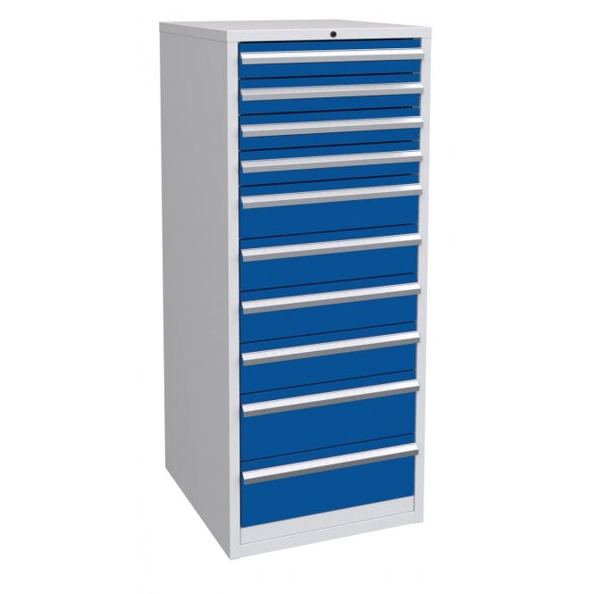 Euroslide 10 Drawer - 4x100mm, 4x150mm, 2x200mm - H.1500 W.600 D.650