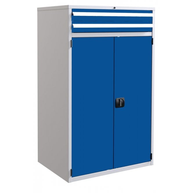 Euroslide 2 Drawer & Cupboard - 2x100mm, 1x1250mm - H.1500 W.900 D.650