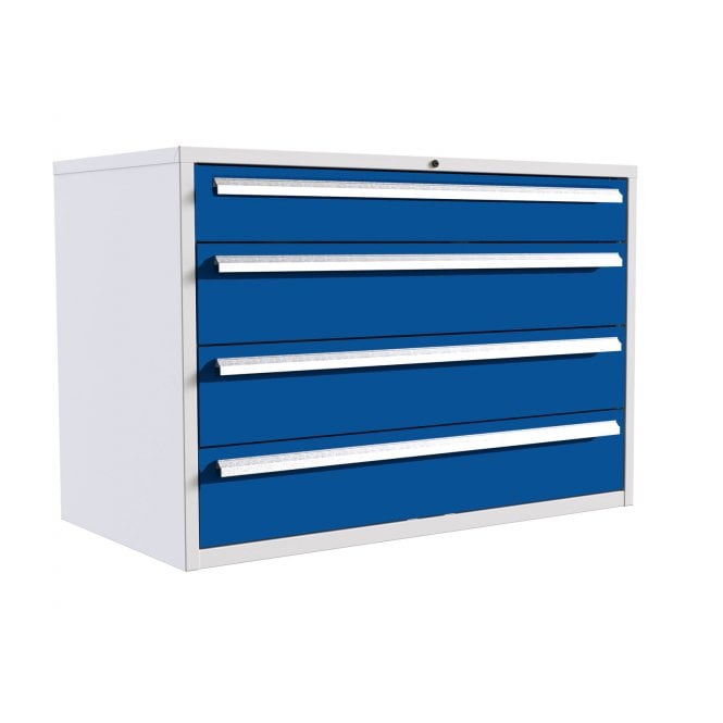 4 drawer cabinet with  - 1x150mm, 3x200mm - 1x150mm - H.825mm W.1200mm D.650mm