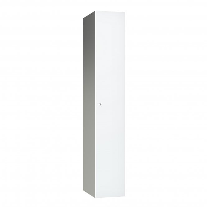1 Door Leisure Locker with flat top - Aluminium Locker - H.1800mm W.300mm D.400mm