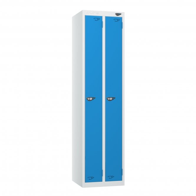 Twin Locker - Flat Top - Steel Locker - H1800 x W450 x D450mm