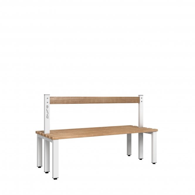 Low Bench with Back Rest - Double Sided - Length 1000 - Depth 700 - Seat Height 350/400/450 - Overall Height: 770/820/870