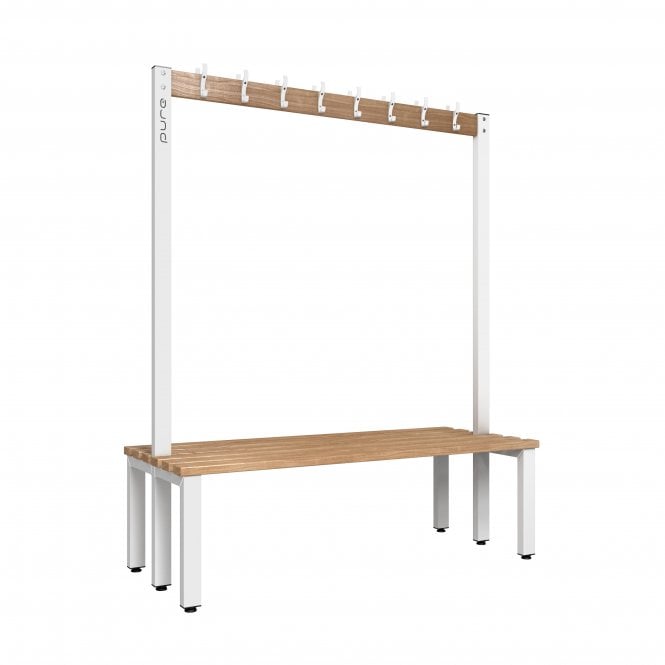 Hook Bench - Double Sided - Length 1000 - Depth 700 - Seat Height 350/400/450 - Overall Height: 1800/1400/1200