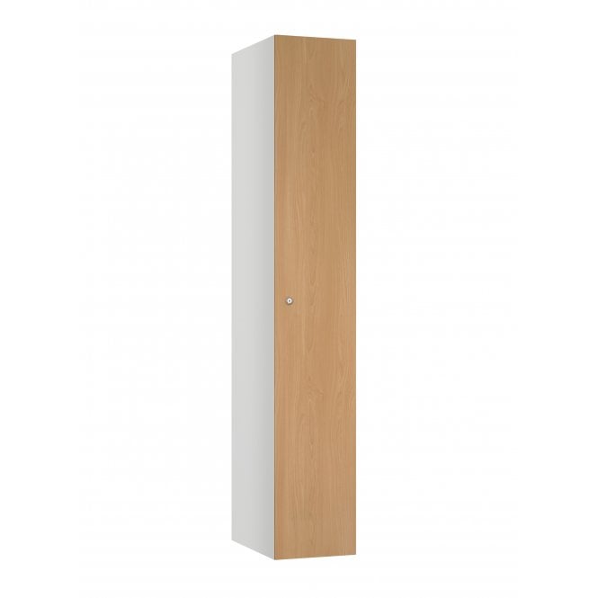 1 Door MFC Timber Locker with flat top - Steel Locker - H.1800mm W.300mm D.318mm