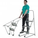 2 Step Stainless Steel Tilt and Pull Steps H1055 x W455 x D620mm