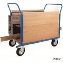 Platform Truck with 2 Veneer Sides W1000 x D700 x H1050mm 500kg UDL