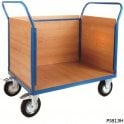 Platform Truck with 3 Veneer Sides W1000 x D700 x H1050mm 500kg UDL