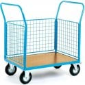 Platform Truck with 3 Mesh Sides W1000 x D700 x H1050mm 500kg UDL