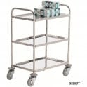 2 Shelf Stainless Steel Trolley L710x W470 x H780mm 100kg UDL
