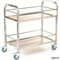3 Shelf Stainless Steel Trolley L850x W445 x H895mm 100kg UDL