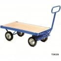 Heavy Duty Turntable Truck without Park Brake W1250 x D700mm 700kg UDL - Flat Deck Unit