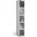 Five Compartment Clear Door Locker H1780 x W305 x D305mm