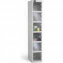 Six Compartment Clear Door Locker H1780 x W305 x D305mm