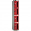 Four Compartment Vision Door Locker H1780 x W305 x D305mm
