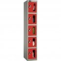 Five Compartment Vision Door Locker H1780 x W305 x D305mm