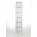 Six Compartment Wire Mesh Locker H1980 x W305 x D305mm