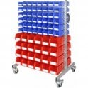 Picking Bins on Louvre Trolley KIT A H1400 x W930mm with 96 Bin20 & 48 Bin30