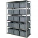 Euro Containers 280mm High on Expo 3 Shelving H2000 x W1000 x D400mm with 6 Shelves & 15 Euro Containers 400x300x280mm STARTER BAY