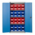 Industrial Cupboard H1780 x W915 x D460mm supplied with 3 Adjustable Shelves 85kg UDL + 32 BIN40