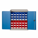 Industrial Cupboard H1015 x W915 x D460mm supplied with 1 Adjustable Shelf 85kg UDL + 36 BIN30