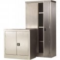 Stainless Steel Cupboard H1800 x W1200 x D460mm supplied with 3 Adjustable Shelves 85kg UDL