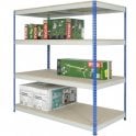 Rivet Racking H2440 x W1830 x D305mm 4 Shelf Level 500kg UDL