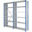 Expo 4 Side Clad Shelving H3000 x W700 x D300mm 6 Shelf Level 140kg UDL - Starter Bay