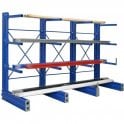 Single Sided Cantilever Racking H2500 x W1000 x D800mm - Starter Bay Arm Capacity 135kg