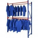 Longspan Double Rail Garment Racking H2135 x W1220 x D610mm Rail load 100kg - Starter Bay