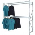 Midispan Double Rail Garment Racking H1950 x W1600 x D600mm Rail load 100kg - Starter Bay