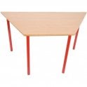 National School Trapezoidal Table Size A W1200xD600xH500mm - White