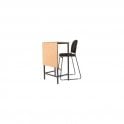Teachers High Table with Modesty Panel W600xD450xH1020mm - Beech finish