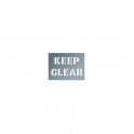 Keep Clear Stencil 190x300mm