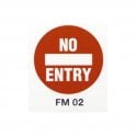 Floor Marker 430mm dia. No Entry