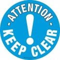 Floor Marker 430mm dia. Keep Clear