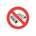 Floor Marker 430mm dia. No Pallets symbol