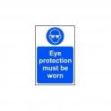 Eye Protection Must be Worn Sign 300 x 200mm - Self Adhesive Vinyl