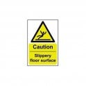 Caution Slippery Floor Surface Sign 300 x 200mm - Self Adhesive Vinyl