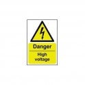 Danger High Voltage Sign 300 x 200mm - Self Adhesive Vinyl