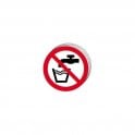 Not Drinking Water Symbol Sign 50mm diameter 10 PACK - Self Adhesive Vinyl