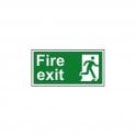 Fire exit (Man right) 150 x 300mm - Self Adhesive Vinyl