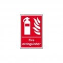 Fire Extinguisher Sign 300 x 200mm - Self Adhesive Vinyl