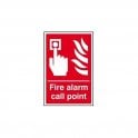 Fire Alarm Call Point Sign 300 x 200mm - Self Adhesive Vinyl
