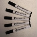 Wet Wipe Marker Pens Black PACK 10