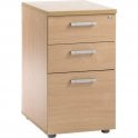 3 Drawer Desk High Pedestal W415 x D600 x H725mm